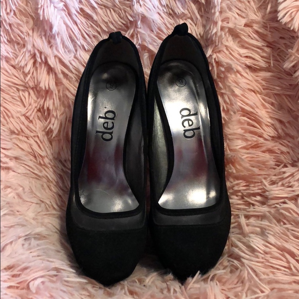 Deb’s 3inch All Black Stiletto Style Heel